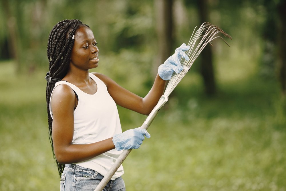 About Ecosparkl, cleaning company in lagos, A lady cleaner.